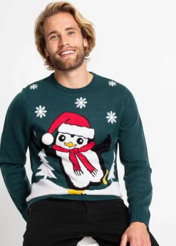 Pullover mit Weihnachtsmotiv|bonprix Sale