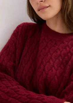 Pullover mit Zopfmuster|bonprix Outlet