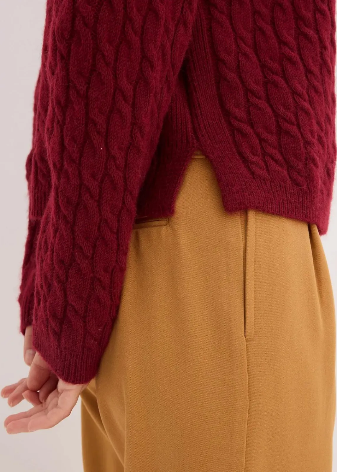 Pullover mit Zopfmuster|bonprix Outlet