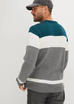 Pullover mit Zopfmuster und Baumwolle|bonprix Clearance
