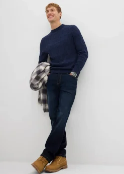 Pullover mit Zopfstrickmuster aus recyclingfähiger Baumwolle|bonprix Hot