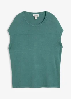 bonprix Bekleidung·Umstandsmode|Bekleidung·Jeans|Pullunder aus softem Viskose-Mix graugrün