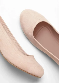 bonprix Schuhe & Accessoires In Spezialgrößen·Schuhe In Übergröße|Pumps|Pumps mit Blockabsatz beige