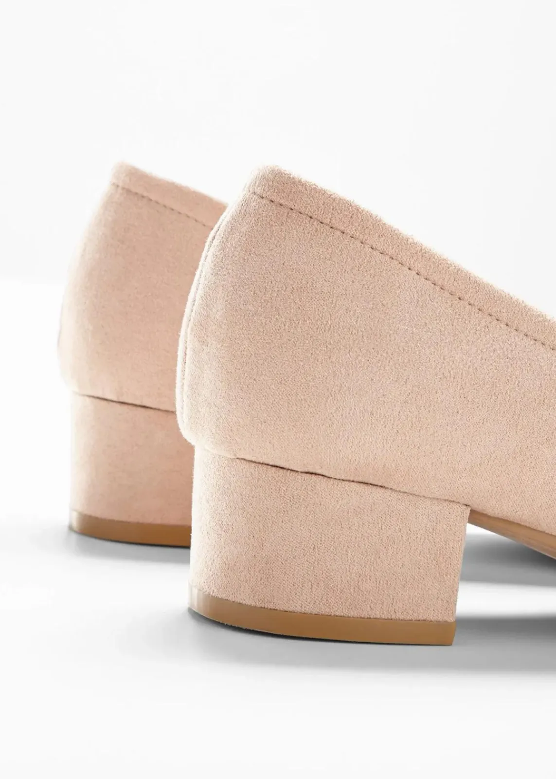 bonprix Schuhe & Accessoires In Spezialgrößen·Schuhe In Übergröße|Pumps|Pumps mit Blockabsatz beige