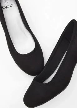 bonprix Pumps|Schuhe & Accessoires In Spezialgrößen·Schuhe In Übergröße|Pumps mit Blockabsatz schwarz