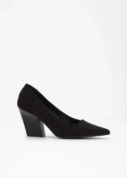 bonprix Pumps|Pumps mit Blockabsatz schwarz