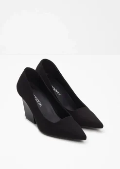 bonprix Pumps|Pumps mit Blockabsatz schwarz