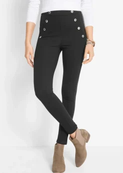 bonprix Bekleidung·Kleider|Nachhaltigere Materialien|Punto Di Roma-Leggings schwarz