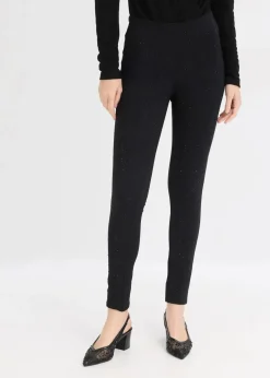 bonprix Bekleidung·Kleider|Hosen|Punto-Leggings schwarz