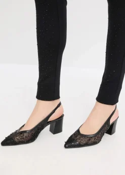 bonprix Bekleidung·Kleider|Hosen|Punto-Leggings schwarz