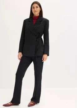 bonprix Bekleidung·Kleider|Hosen|Punto-Schlupfhose schwarz