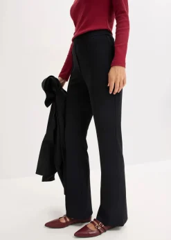 bonprix Bekleidung·Kleider|Hosen|Punto-Schlupfhose schwarz