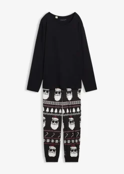 Pyjama aus reiner Baumwolle mit langen Ärmeln|bonprix Online