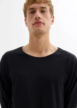 Pyjama aus reiner Baumwolle mit langen Ärmeln|bonprix Online