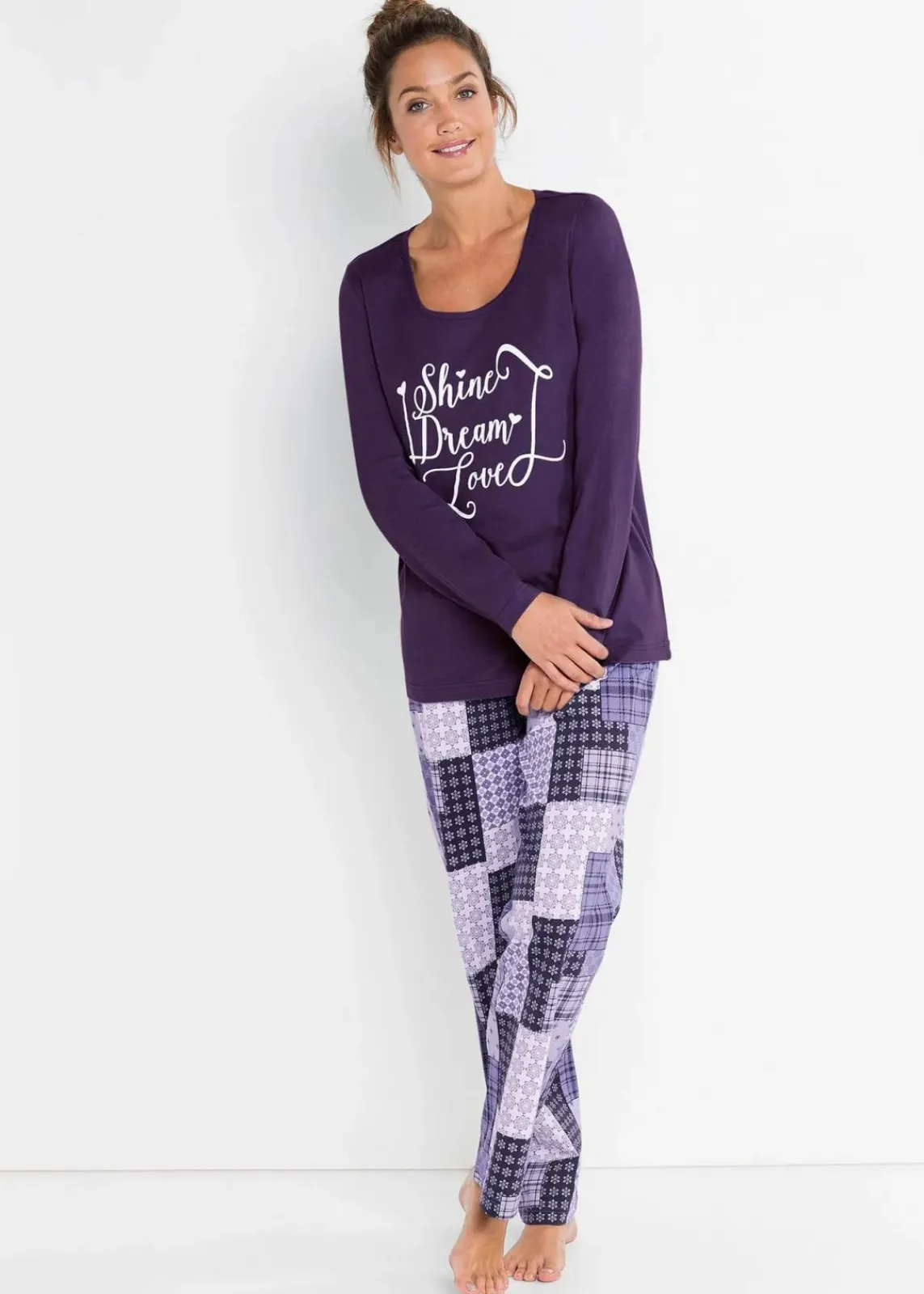 Pyjama aus reiner Bio-Baumwolle|bonprix Discount