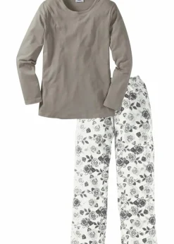 Pyjama aus reiner Bio-Baumwolle|bonprix Outlet