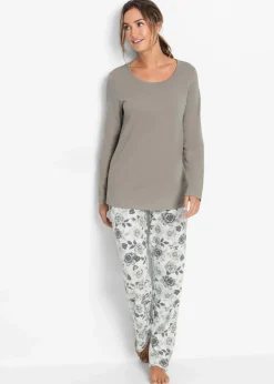 Pyjama aus reiner Bio-Baumwolle|bonprix Outlet