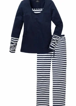 Pyjama aus reiner Bio-Baumwolle|bonprix Outlet