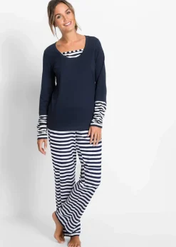 Pyjama aus reiner Bio-Baumwolle|bonprix Outlet