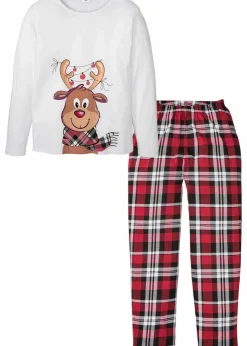 Pyjama aus reiner Bio-Baumwolle mit langen Ärmeln|bonprix Online