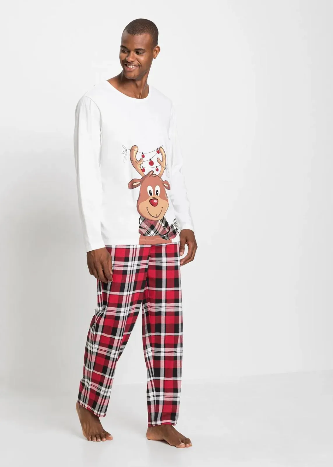 Pyjama aus reiner Bio-Baumwolle mit langen Ärmeln|bonprix Online