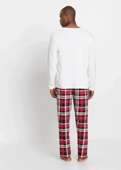 Pyjama aus reiner Bio-Baumwolle mit langen Ärmeln|bonprix Online