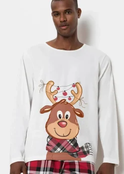 Pyjama aus reiner Bio-Baumwolle mit langen Ärmeln|bonprix Online