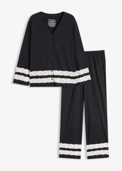 Pyjama aus softem Viskose-Mix|bonprix Clearance