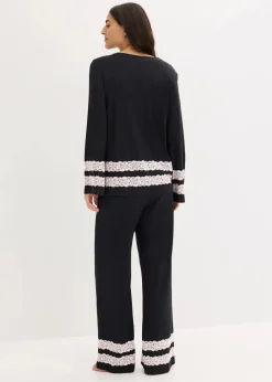 Pyjama aus softem Viskose-Mix|bonprix Clearance