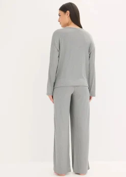 Pyjama aus weichem Pointelle-Jersey|bonprix Outlet