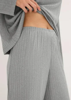 Pyjama aus weichem Pointelle-Jersey|bonprix Outlet