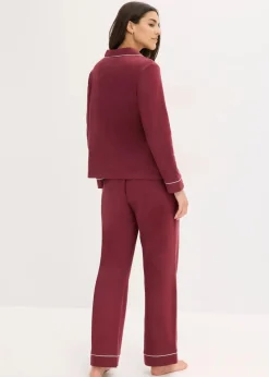 Pyjama aus weicher Baumwolle mit Knopfleiste|bonprix New