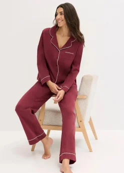 Pyjama aus weicher Baumwolle mit Knopfleiste|bonprix New