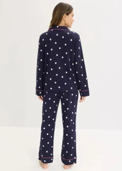 Pyjama aus weicher Baumwolle|bonprix Outlet