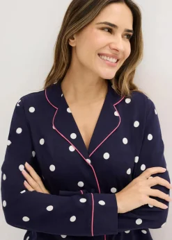 Pyjama aus weicher Baumwolle|bonprix Outlet