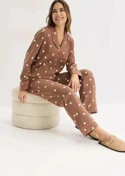 Pyjama aus weicher Baumwolle|bonprix Clearance