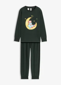 Pyjama aus weicher Baumwolle mit nachtleuchtendem Druck (2.tlg Set)|bonprix Clearance