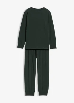 Pyjama aus weicher Baumwolle mit nachtleuchtendem Druck (2.tlg Set)|bonprix Clearance