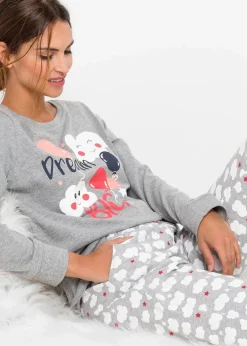 Pyjama mit Bio-Baumwolle|bonprix Online