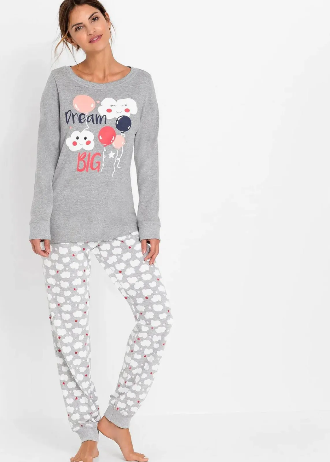 Pyjama mit Bio-Baumwolle|bonprix Online