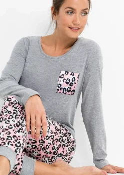 Pyjama mit Bio-Baumwolle|bonprix Online
