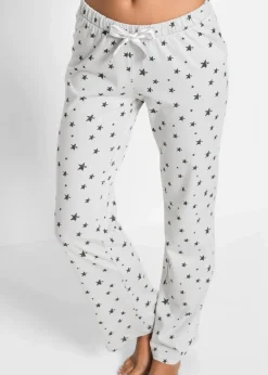 bonprix Wäsche·Nachtwäsche|Nachhaltigere Materialien|Pyjama mit Bio-Baumwolle anthrazit meliert