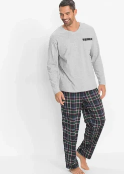 Pyjama mit Bio-Baumwolle und langen Ärmeln|bonprix Sale
