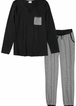 Pyjama mit Flanellhose|bonprix Outlet