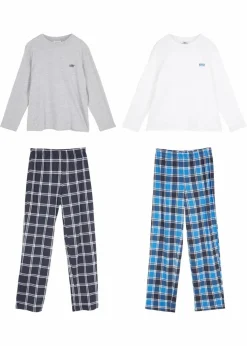 Pyjama mit weicher Bio-Baumwolle (4-tlg. Set)|bonprix Best