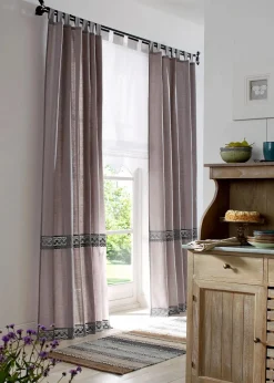 bonprix Raffrollos|Raffrollo mit Häkelkante weiß