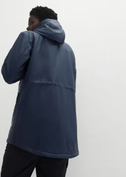 bonprix Jacken & Mäntel|Bekleidung·Hosen|Regenjacke mit Teddyfutter dunkelblau