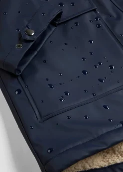 bonprix Jacken & Mäntel|Bekleidung·Hosen|Regenjacke mit Teddyfutter dunkelblau