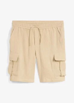 Regular Fit Bermuda aus luftigem Musselin|bonprix Clearance