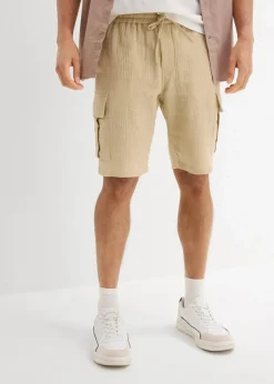 Regular Fit Bermuda aus luftigem Musselin|bonprix Clearance